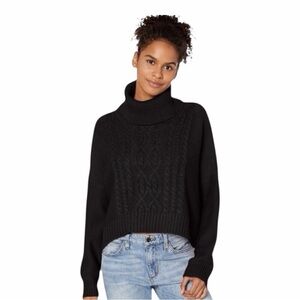 Jack By BB Dakota Say Anything Turtleneck Sweater Size Small/In Black NWT